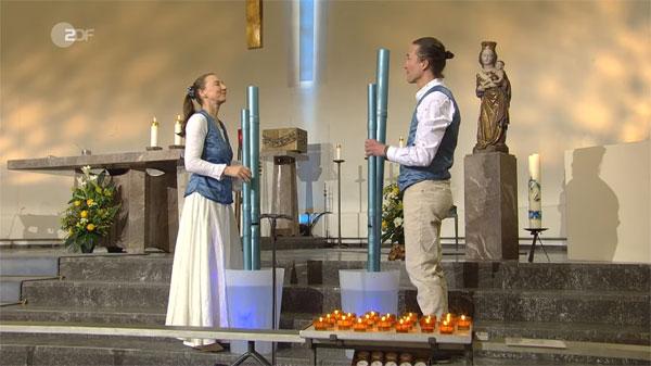 Duo Liquid Soul beim ZDF-Fernsehgottesdienst